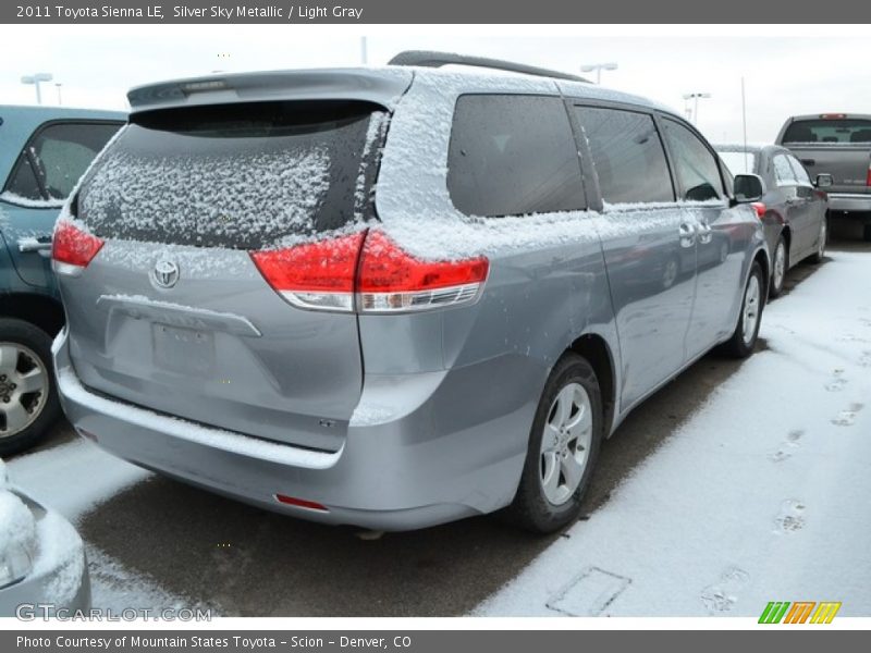 Silver Sky Metallic / Light Gray 2011 Toyota Sienna LE