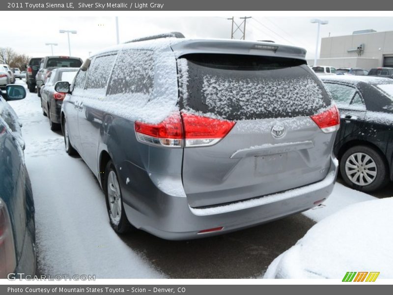Silver Sky Metallic / Light Gray 2011 Toyota Sienna LE
