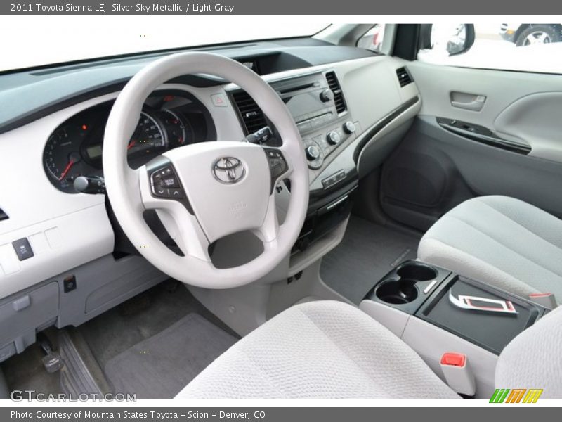 Silver Sky Metallic / Light Gray 2011 Toyota Sienna LE