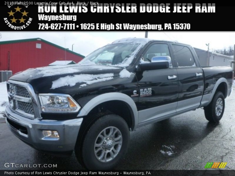 Black / Black 2015 Ram 2500 Laramie Crew Cab 4x4