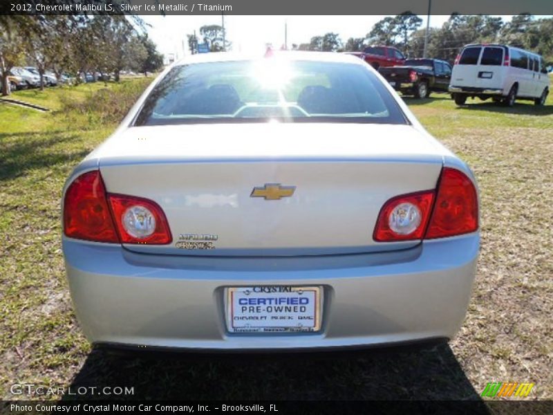 Silver Ice Metallic / Titanium 2012 Chevrolet Malibu LS