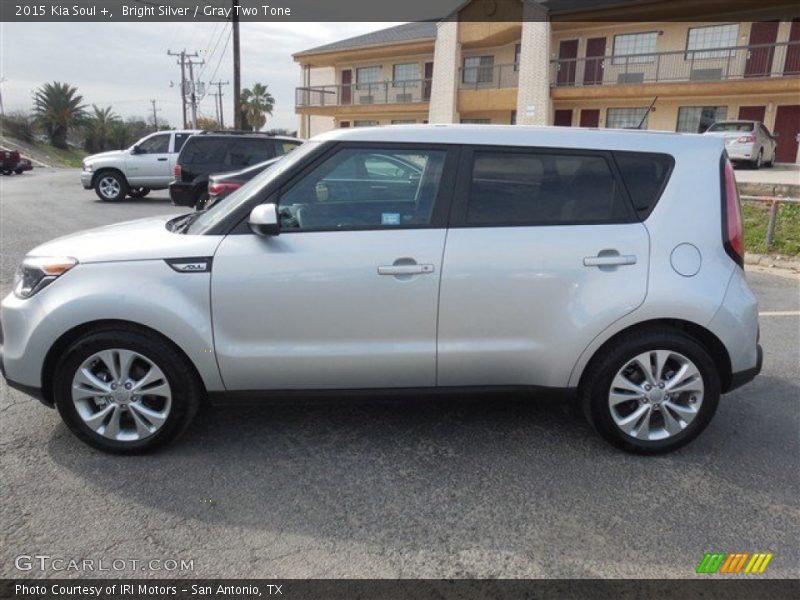 Bright Silver / Gray Two Tone 2015 Kia Soul +