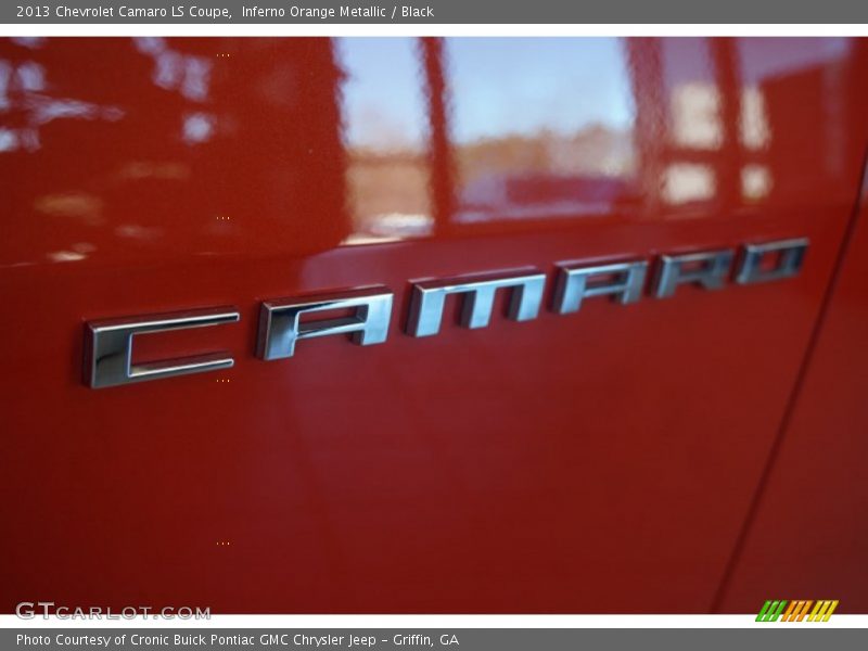 Inferno Orange Metallic / Black 2013 Chevrolet Camaro LS Coupe