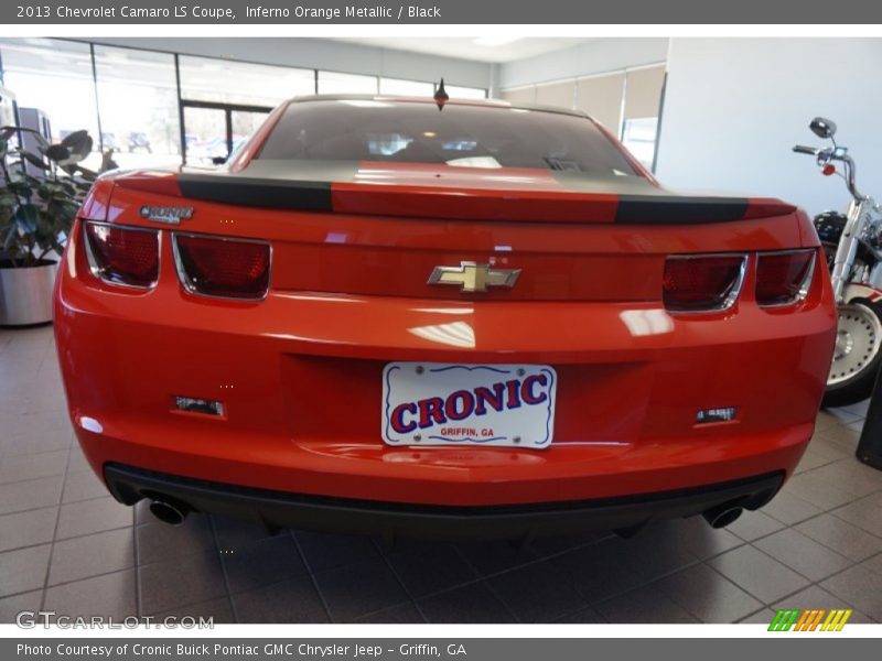 Inferno Orange Metallic / Black 2013 Chevrolet Camaro LS Coupe
