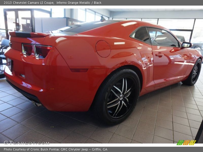 Inferno Orange Metallic / Black 2013 Chevrolet Camaro LS Coupe