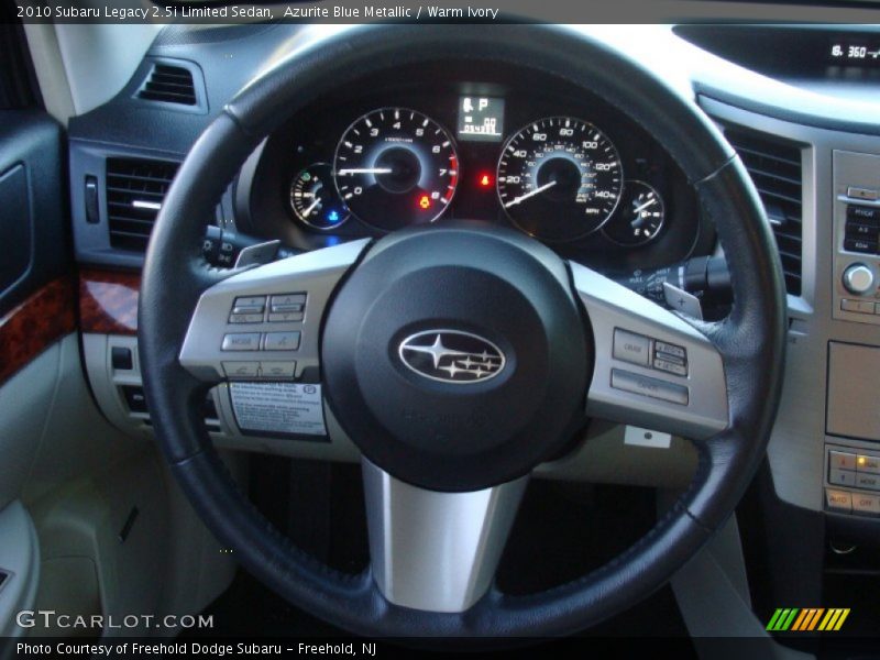 Azurite Blue Metallic / Warm Ivory 2010 Subaru Legacy 2.5i Limited Sedan