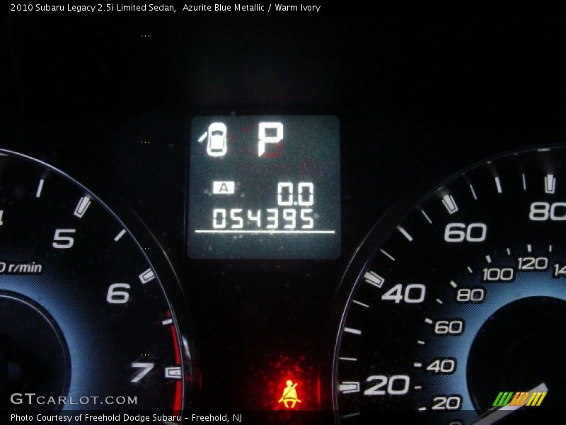 Azurite Blue Metallic / Warm Ivory 2010 Subaru Legacy 2.5i Limited Sedan