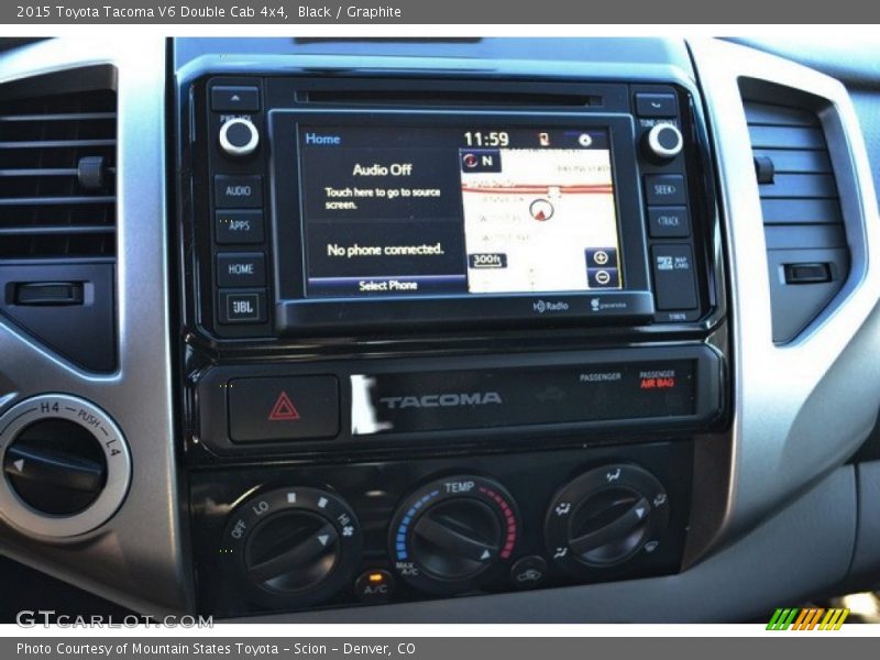 Black / Graphite 2015 Toyota Tacoma V6 Double Cab 4x4