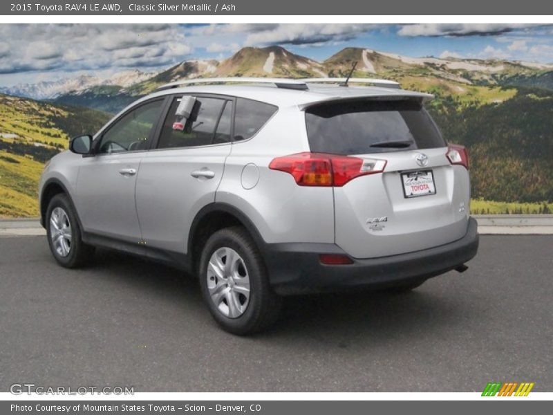 Classic Silver Metallic / Ash 2015 Toyota RAV4 LE AWD