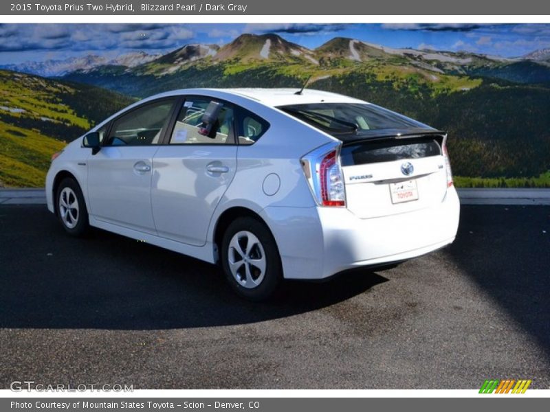 Blizzard Pearl / Dark Gray 2015 Toyota Prius Two Hybrid