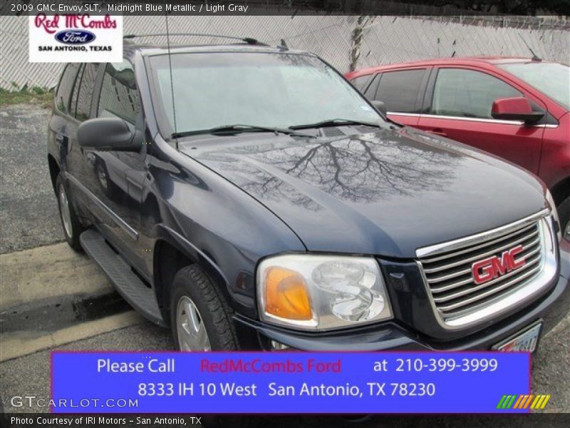Midnight Blue Metallic / Light Gray 2009 GMC Envoy SLT