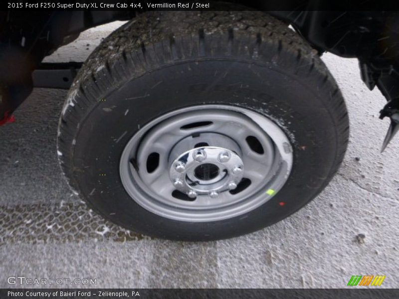 Vermillion Red / Steel 2015 Ford F250 Super Duty XL Crew Cab 4x4