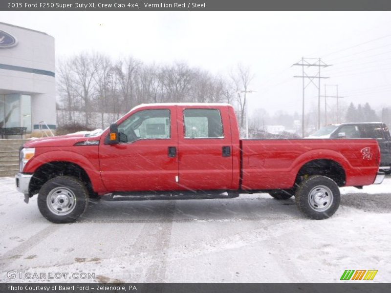  2015 F250 Super Duty XL Crew Cab 4x4 Vermillion Red