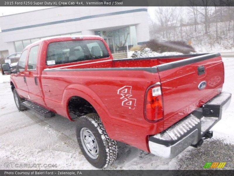 Vermillion Red / Steel 2015 Ford F250 Super Duty XL Crew Cab 4x4