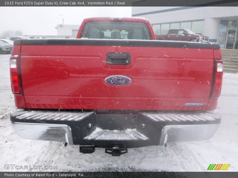 Vermillion Red / Steel 2015 Ford F250 Super Duty XL Crew Cab 4x4