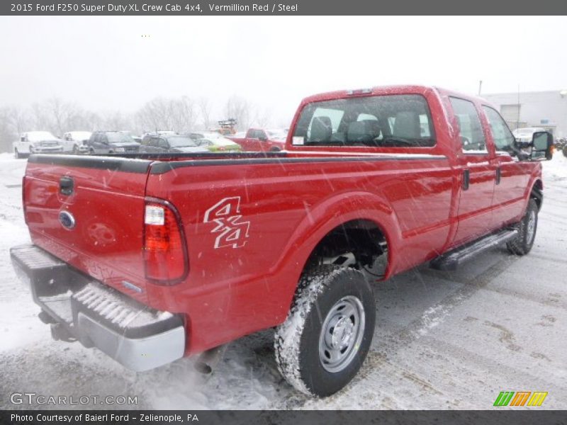 Vermillion Red / Steel 2015 Ford F250 Super Duty XL Crew Cab 4x4