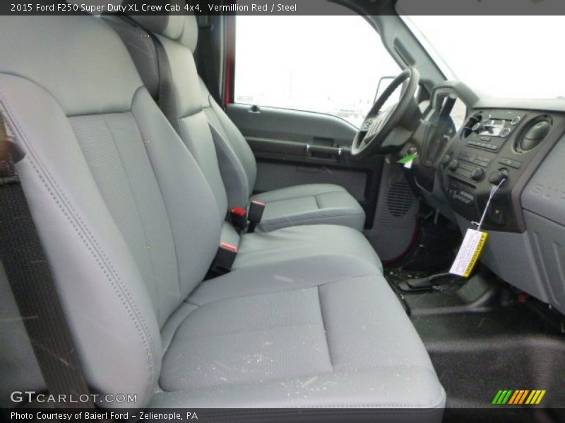 Vermillion Red / Steel 2015 Ford F250 Super Duty XL Crew Cab 4x4