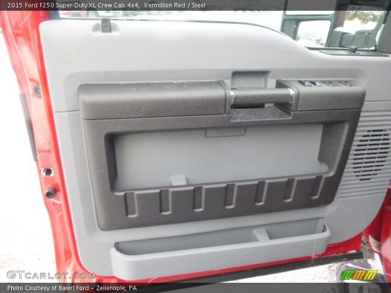 Vermillion Red / Steel 2015 Ford F250 Super Duty XL Crew Cab 4x4