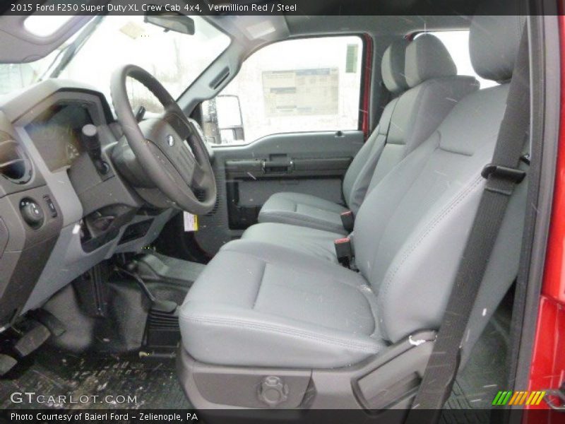 Vermillion Red / Steel 2015 Ford F250 Super Duty XL Crew Cab 4x4