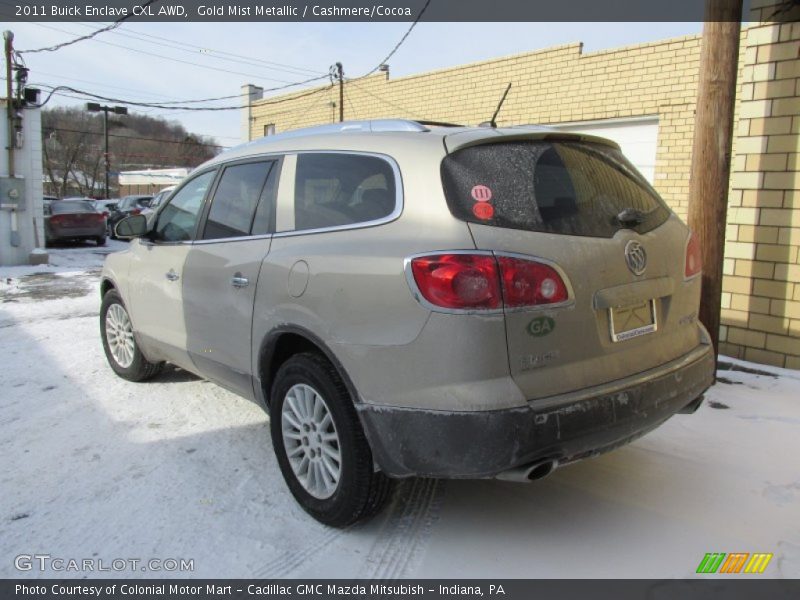 Gold Mist Metallic / Cashmere/Cocoa 2011 Buick Enclave CXL AWD