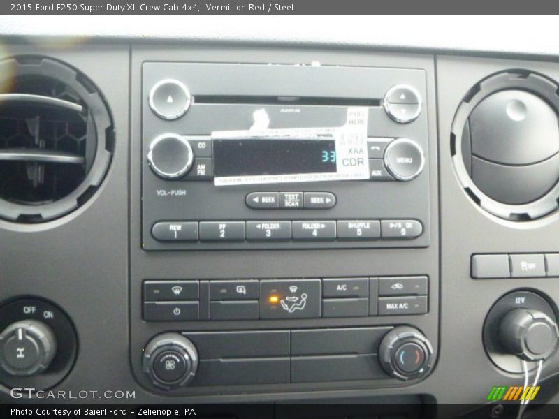 Vermillion Red / Steel 2015 Ford F250 Super Duty XL Crew Cab 4x4