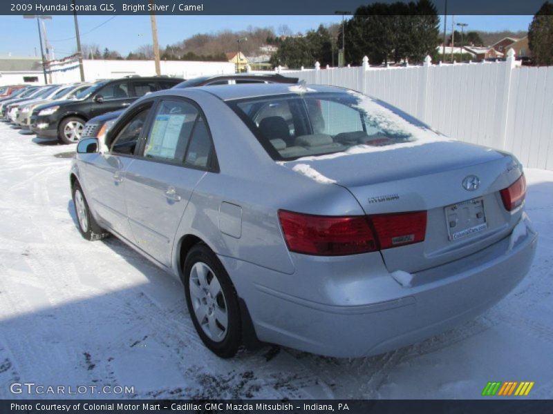 Bright Silver / Camel 2009 Hyundai Sonata GLS