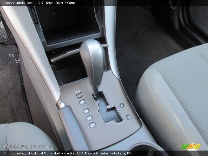 Bright Silver / Camel 2009 Hyundai Sonata GLS