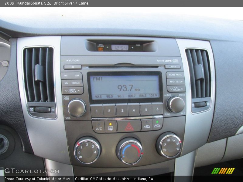 Bright Silver / Camel 2009 Hyundai Sonata GLS