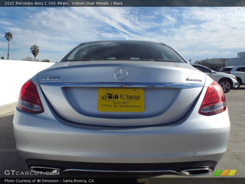 Iridium Silver Metallic / Black 2015 Mercedes-Benz C 300 4Matic
