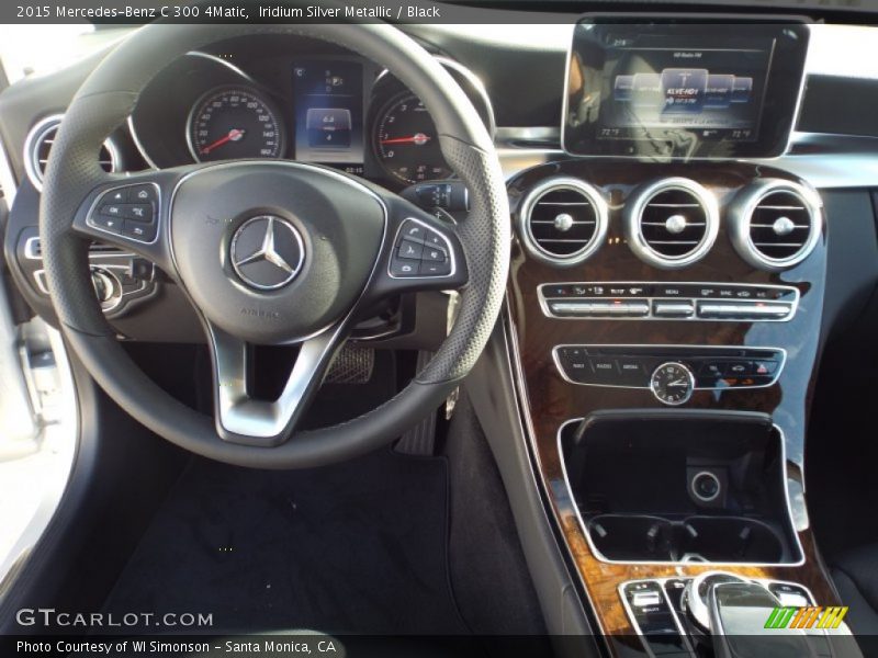 Iridium Silver Metallic / Black 2015 Mercedes-Benz C 300 4Matic
