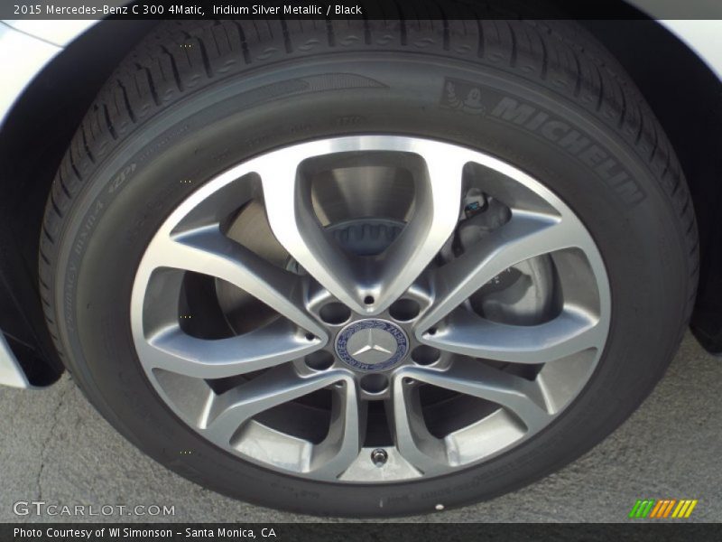 Iridium Silver Metallic / Black 2015 Mercedes-Benz C 300 4Matic