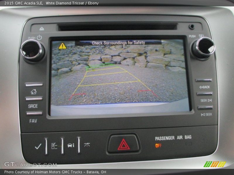 White Diamond Tricoat / Ebony 2015 GMC Acadia SLE