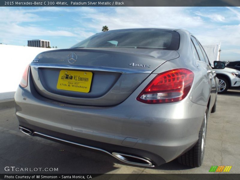 Paladium Silver Metallic / Black 2015 Mercedes-Benz C 300 4Matic