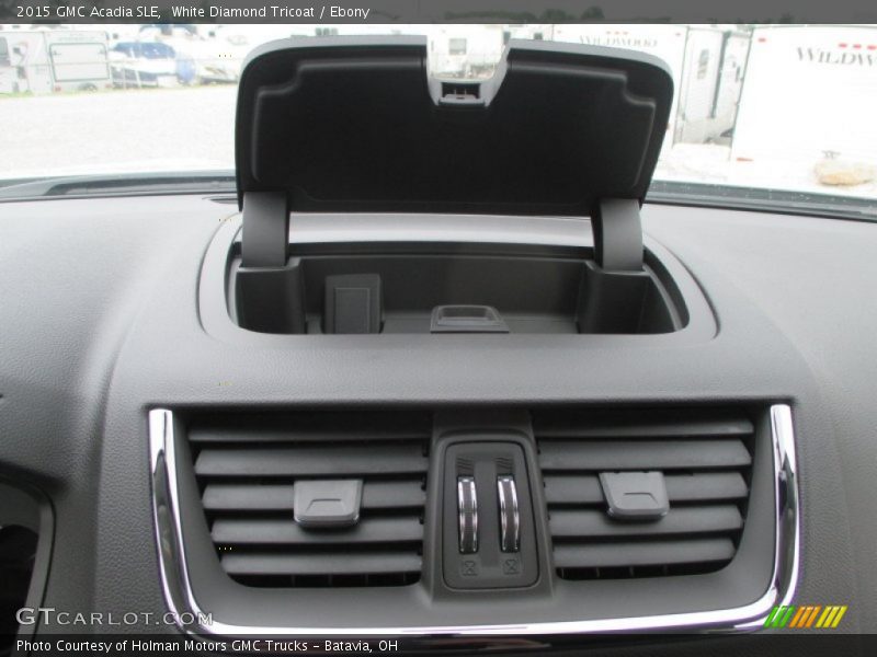 White Diamond Tricoat / Ebony 2015 GMC Acadia SLE