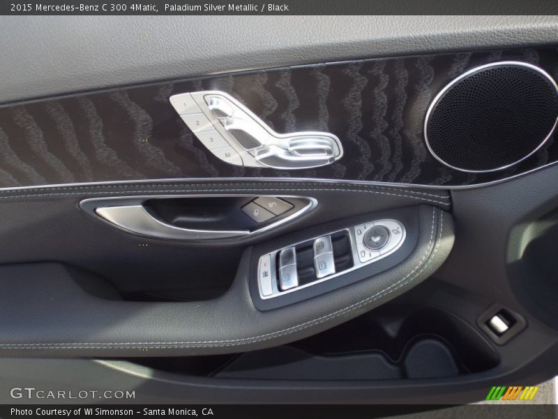Paladium Silver Metallic / Black 2015 Mercedes-Benz C 300 4Matic