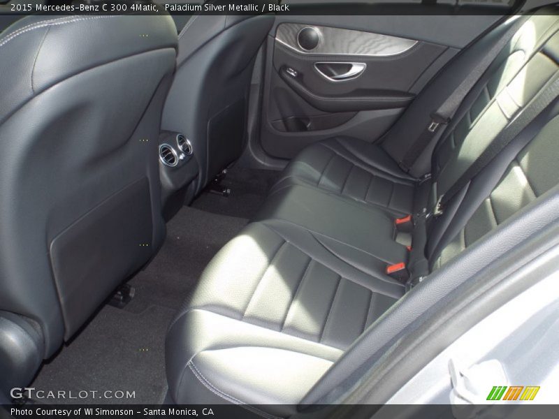 Paladium Silver Metallic / Black 2015 Mercedes-Benz C 300 4Matic