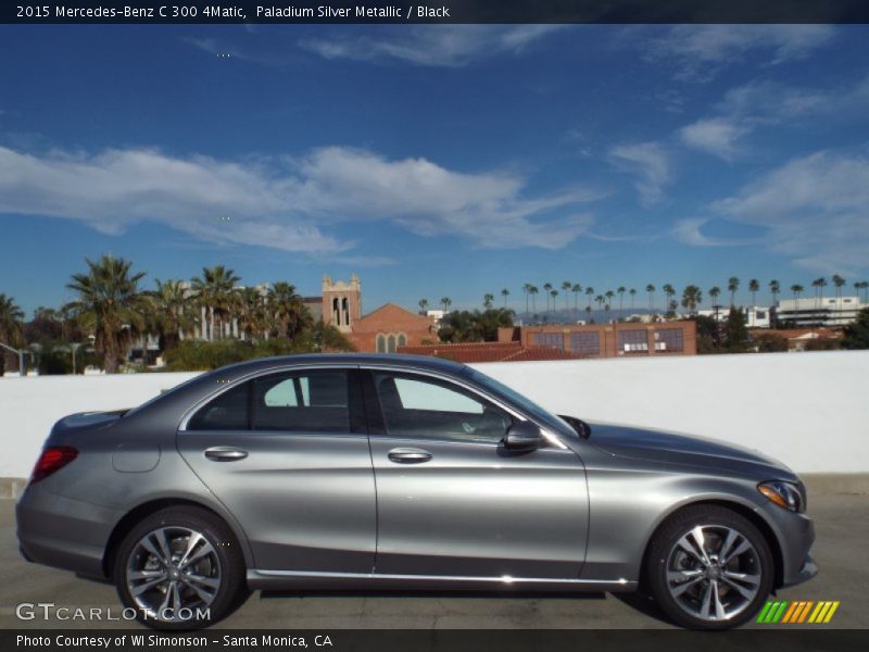 Paladium Silver Metallic / Black 2015 Mercedes-Benz C 300 4Matic