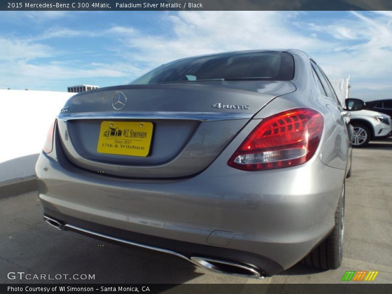 Paladium Silver Metallic / Black 2015 Mercedes-Benz C 300 4Matic