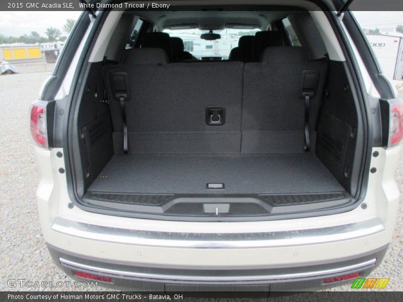 White Diamond Tricoat / Ebony 2015 GMC Acadia SLE