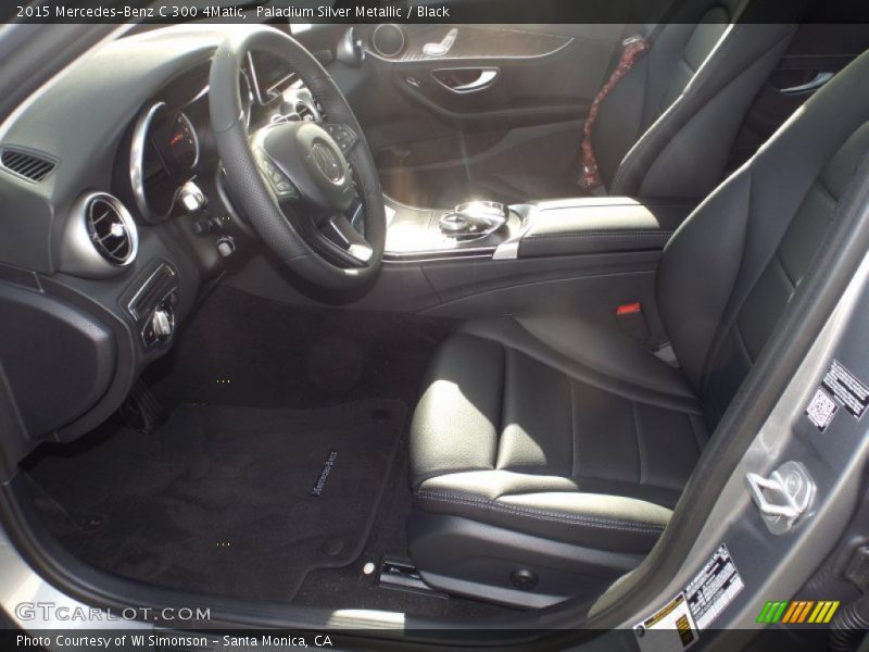 Paladium Silver Metallic / Black 2015 Mercedes-Benz C 300 4Matic
