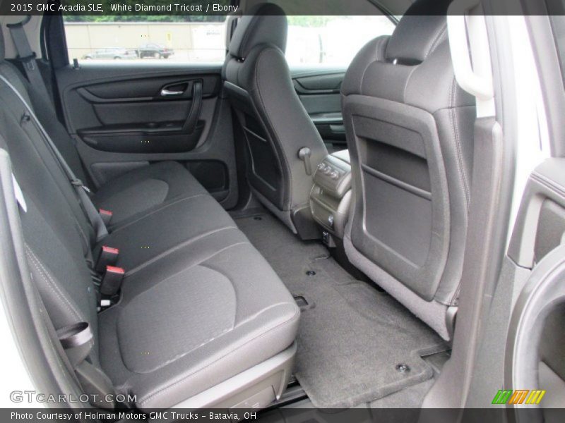 White Diamond Tricoat / Ebony 2015 GMC Acadia SLE
