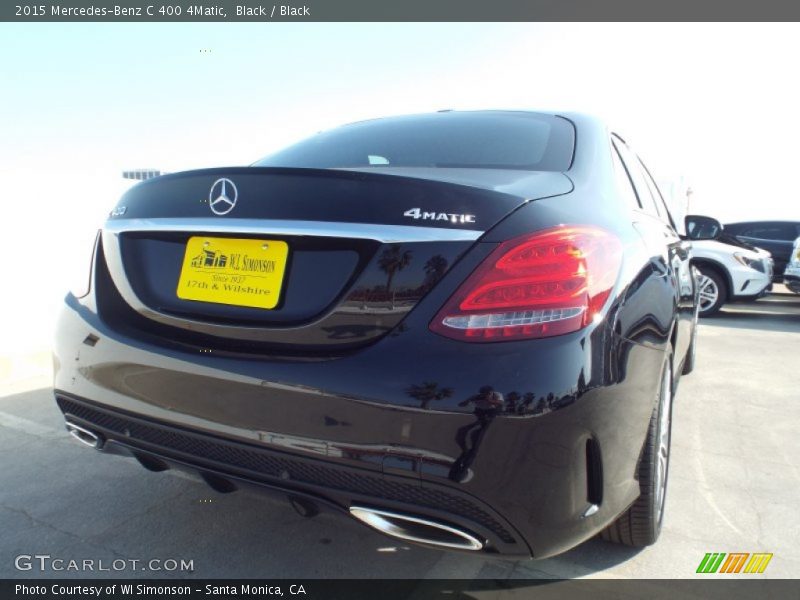 Black / Black 2015 Mercedes-Benz C 400 4Matic