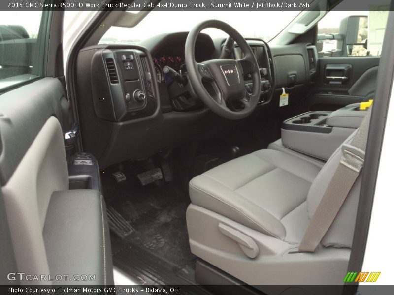 Summit White / Jet Black/Dark Ash 2015 GMC Sierra 3500HD Work Truck Regular Cab 4x4 Dump Truck