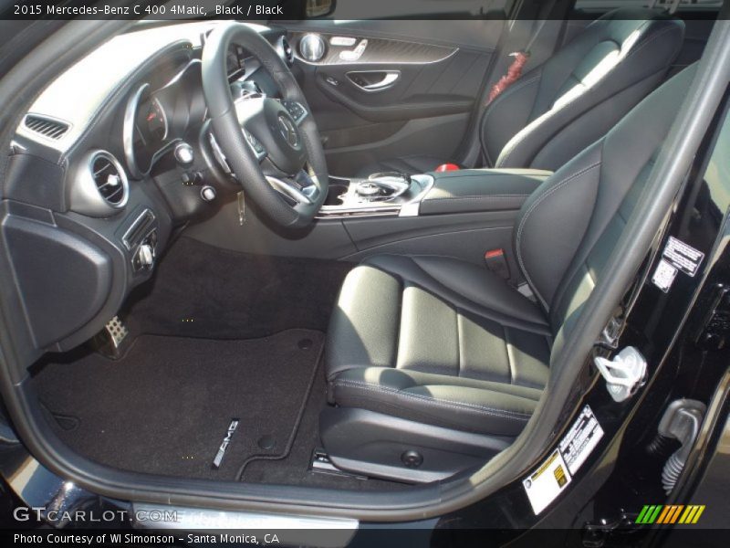 Black / Black 2015 Mercedes-Benz C 400 4Matic