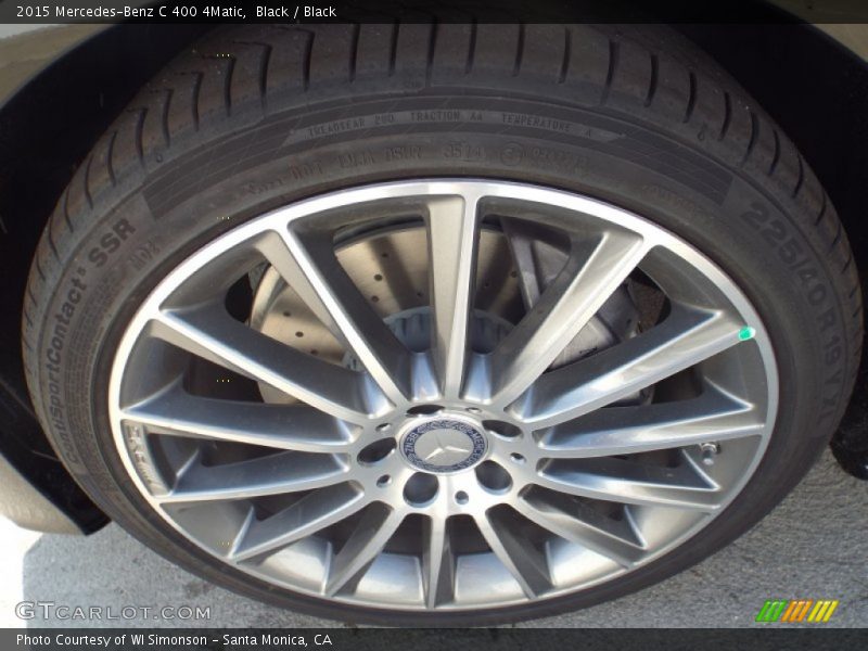 Black / Black 2015 Mercedes-Benz C 400 4Matic