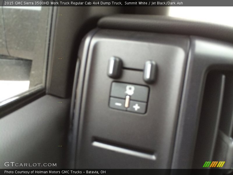 Summit White / Jet Black/Dark Ash 2015 GMC Sierra 3500HD Work Truck Regular Cab 4x4 Dump Truck