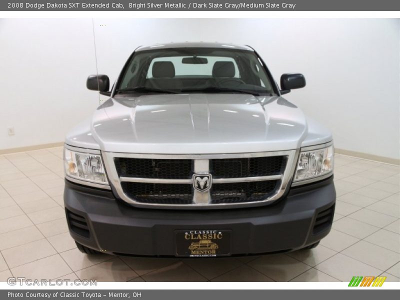 Bright Silver Metallic / Dark Slate Gray/Medium Slate Gray 2008 Dodge Dakota SXT Extended Cab