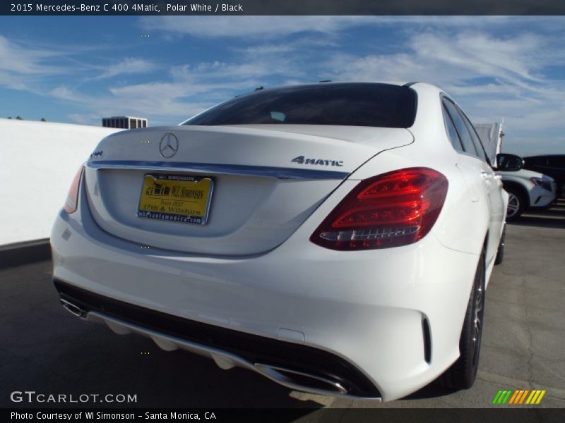 Polar White / Black 2015 Mercedes-Benz C 400 4Matic