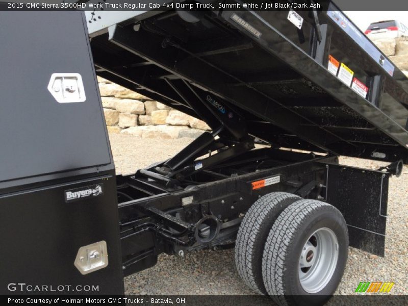 Summit White / Jet Black/Dark Ash 2015 GMC Sierra 3500HD Work Truck Regular Cab 4x4 Dump Truck