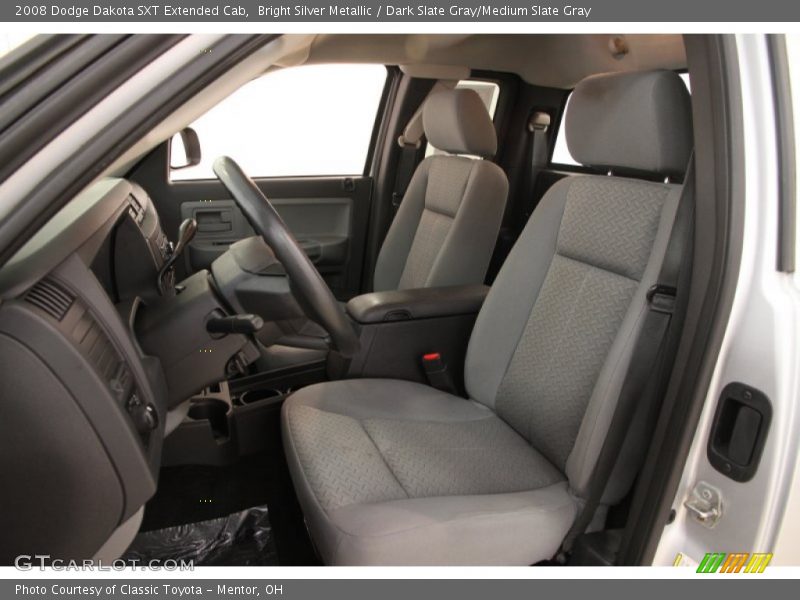 Bright Silver Metallic / Dark Slate Gray/Medium Slate Gray 2008 Dodge Dakota SXT Extended Cab